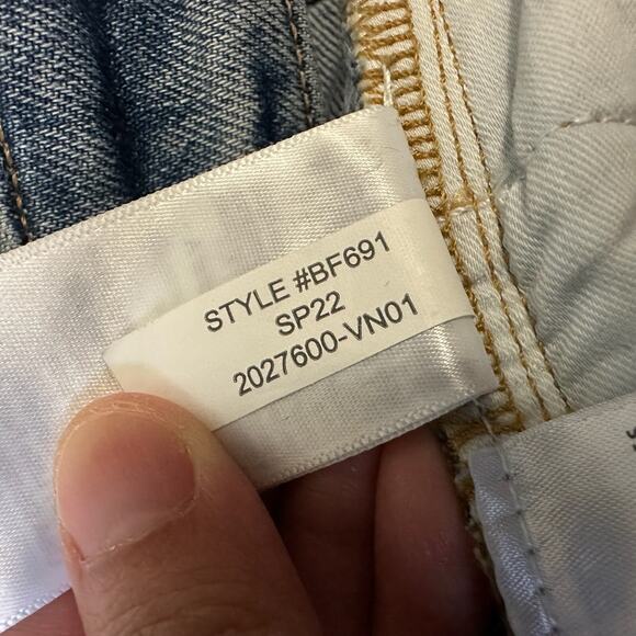 J. CREW 90s Classic Straight Leg Jeans Blue Denim High Rise Frayed - Picture 13 of 16